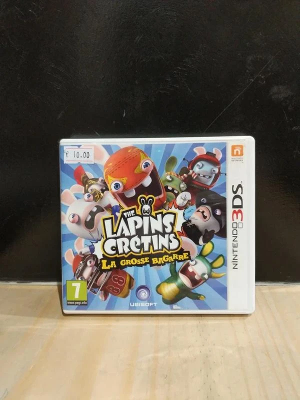 Les Lapins Crétins : La Grosse Bagarre – 3DS – Parfait état – Sans notice